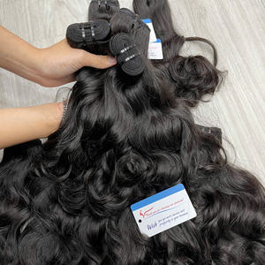 Oferta Especial: Cabello Humano Vietnamita Virgen en Trama, Ondulado Natural, Sin Procesar, Doble Trama, Puntas Gruesas y Llenas, Disponible en Stock - Product Image 4