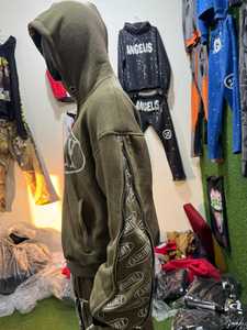 Conjunto Deportivo Premium con Capucha, Grueso, Impermeable, Ecológico, Holgado, de Dos Piezas, Estilo Casual Urbano - Product Image 2
