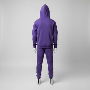 Mens Winter Purple Graphic Tracksuit Set Custom Printed <b>Hoodie</b> Jogger Pants Streetwear Hip Hop Two-Piece Casual Outfit 100% - Product Image 3