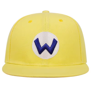 Casquette Snapback Bicolore Jaune et Noir, Options Multicolores en Gros, Casquettes de Style Urbain Sportif à 6 Panneaux et Visière Plate - Product Image 2