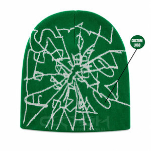 Gorro de Punto Acrílico Unisex con Logotipo Personalizado Verde de Cosh International, Gorro de Invierno Estilo Urbano con Patrón Bordado para Uso Casual - Product Image 1