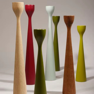 Handmade wooden candle holder <b>tealight</b> trending ecofriendly handcrafted new colorful - durable - Product Image 1