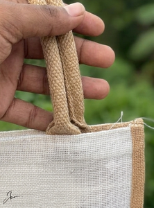 Sac fourre-tout en jute écologique très demandé, réutilisable, avec logo personnalisé, sac de courses durable, sac de transport pour les courses, le commerce de détail, les voyages et le quotidien - Product Image 3