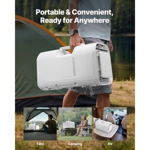 Condizionatore d'Aria Portatile da 4250 BTU con 3 Velocità e Timer 24H, Telecomando, Temperatura Regolabile, per Prese AU e US - Product Image 3