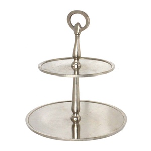 Good Design GD-1247 Eco-Friendly 5-Piece Silver Metal Round Aluminum <b>Cake</b> <b>Stand</b> for Wedding and Christmas Cup <b>Cake</b> & Candy <b>Stand</b> - Product Image 1