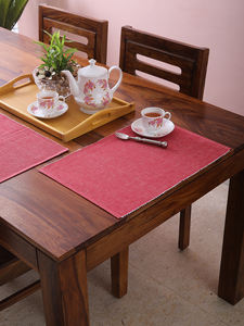 Mantel Individual de Algodón 100% Personalizable, Tejido Jacquard, Antideslizante, Estilo Vintage Tradicional para Bodas y Hogar - Product Image 2