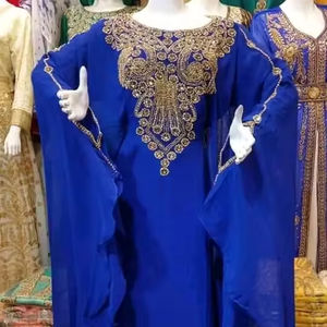 Caftan de Dubaï magnifique caftan de couleur caftan traditionnel musulman perles de pierre travail à la main caftan design marocain caftan2024 - Product Image 1