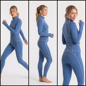 Wholesale Women <b>Yoga</b> <b>Jacket</b> Eco-Friendly Gym Wear Compression <b>Jacket</b> Ladies Slim Fit Running Zipper Top Women Full Zip Slim Top - Product Image 5