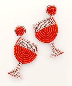 Pendientes de aro de moda con ojo turco bordado a mano y cuentas de semillas, personalizados, para fiestas, eventos festivos, regalos y joyería de moda colgante. - Product Image 4