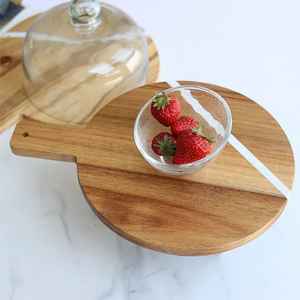 Planche à découper/blocs en bois décoratifs de designer, en promotion – Écologique, facile à nettoyer, compatible lave-vaisselle, outil de cuisine pour usage domestique - Product Image 6