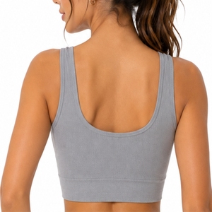 Top de Yoga para Mujer, Premium, Cuello Redondo, Letra Bordada, Transpirable, Ligero, Estilo Moderno, Hecho a Medida - Product Image 2