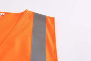 100% Polyester Reflective Safety Vest with Front Zipper and Logo High Visibility Work Wear Safety Vest For Security - Product Image 5