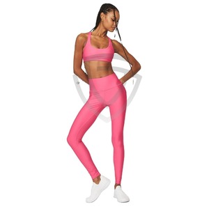 Conjuntos de Leggings y Sujetador Deportivo para Mujer, Sujetador Deportivo Sin Costuras, Leggings Transpirables de Cintura Alta, Conjuntos de Sujetador y Leggings para Mujer - Product Image 1