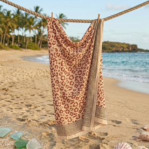 Wholesale Hand Block Print Cotton Pareo Sarong Indian Handmade Beach Cover Up Boho Wrap <b>Skirt</b> Lightweight Resort Wear for Women - Product Image 5