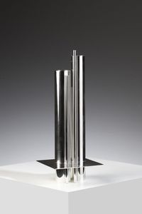 Minimalist Stainless steel Tree Branch Vase <b>Set</b> White and Blue Tabletop Decor Handmade for Home Office Decoration - Product Image 3