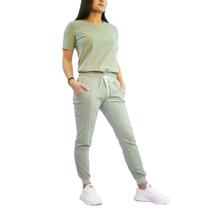 Surgical Uniforms Woman Scrub <b>Set</b> Medical Nurse Beauty Salon Workwear Clinical Scrubs Top + Pant Spa <b>Doctor</b> Nursing Tunic Suit - Product Image 1