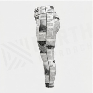 Leggings de yoga imprimés pleine longueur North Approach, taille haute, en spandex et polyester respirant, vêtements de sport pour femmes - Product Image 3