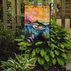 Drapeau de jardin de bar rayé oeuvre multicolore pour boîte aux lettres et patio signe décoratif de cour et de pelouse pour lits de fleurs taille de bannière de cour - Product Image 2