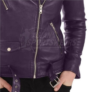 Chaqueta de invierno de cuero para hombre a la moda, con textura suave y costuras reforzadas, diseñada para un uso duradero. - Product Image 6