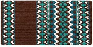 Couverture de selle de luxe pour chevaux de style western, tapis de selle en laine de qualité supérieure pour la pratique du trail et les séances d'entraînement quotidiennes. - Product Image 2
