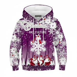 Sweats à capuche de Noël impression numérique dessin animé Amazon vente chaude pull pull de Noël pour femmes hommes Sublimation conçu - Product Image 1