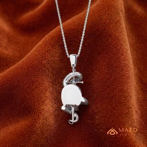Collier pendentif en argent sterling 925 avec moissanite, design tête de serpent, bijoux de mode pour femmes et hommes, look de bijouterie fine de New York - Product Image 5