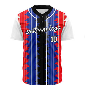 Maillot de baseball en twill de haute qualité, toutes tailles, 100 % polyester, chemise de softball, logo personnalisé, tissu respirant, impression par sublimation - Product Image 6