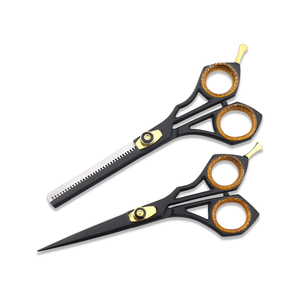 Tijeras de Barbero Profesionales de Acero Inoxidable con Hoja Curva para Diestros, Tijeras para Cortar el Cabello con un Corte Preciso - Product Image 4