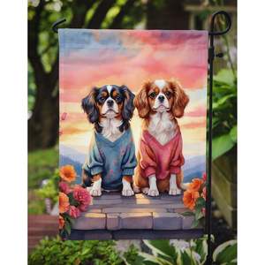 Cavalier Spaniel Two Hearts <b>Garden</b> <b>Flag</b> Multicolor Decorative Yard Banner for Patio Artwork Mailbox <b>Flag</b> for Flower Beds <b>Garden</b> - Product Image 3