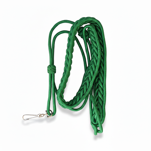 Aiguillette en viscose verte de qualité supérieure, très vendue, avec crochet métallique pour uniformes - Product Image 5