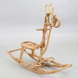 Caballito balancín de ratán para niños, balancín con forma de animal, juguete artesanal para montar, buena oferta al por mayor - Product Image 3