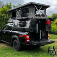 Tente de camping combinée pour pick-up Honda Ridgeline avec benne en aluminium de 5,4 pieds