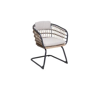 Set di 2 Sedie da Pranzo in Vimini Eleganti e Confortevoli, Ideali per Valorizzare il Tuo Patio, Balcone e Giardino - Product Image 1