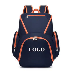 Blue Oxford <b>Backpack</b> with Zipper Pockets <b>Waterproof</b> Portable Casual Style 20-35L Multi Functional Travel <b>Men's</b> All Seasons Use - Product Image 5