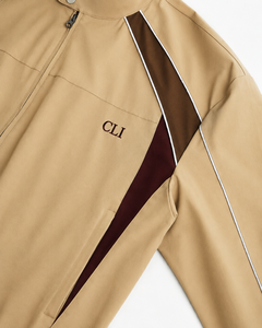 Chaqueta y Pantalones Deportivos Retro Unisex con Ribete Reflectante, Chaqueta Técnica y Pantalones con Logotipo Bordado Personalizado, Cortavientos Informal con Paneles en Contraste - Product Image 2