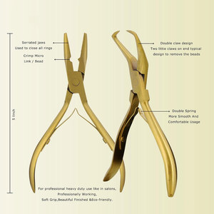 Kit d'outils Microlink pour extensions de cheveux à micro-perles avec pinces professionnelles, pinces de pose et de retrait de perles pour extensions de cheveux, légères - Product Image 2