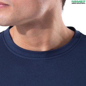 เสื้อยืดเนื้อวาฟเฟิลถัก ระบายอากาศได้ดี สำหรับผู้ชาย ผ้าเนื้อนุ่มพรีเมียม หรูหรา สไตล์มินิมอล สีพื้น แบบยูนิฟอร์ม - Product Image 5