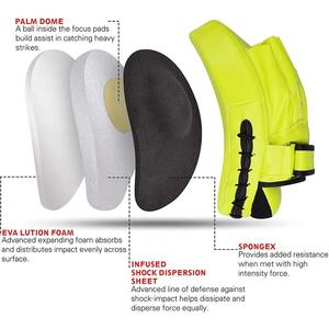 Five B Best Quality Boxing <b>Focus</b> Mitts Leather Curved Target <b>Pads</b> for Training MMA Muay Thai Kickboxing Durable All Seasons - Product Image 3