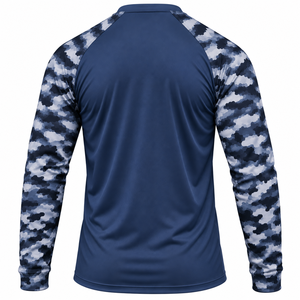 Custom Men Fishing Shirt Long Sleeve <b>UV</b> Sun <b>Protection</b> Outdoor Construction Workwear Shirt Custom Mens Performance Jersey - Product Image 2