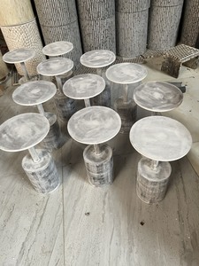 Customized Eco-Friendly Lacquer Scalloped Tray <b>Tables</b> <b>Legs</b> Adjustable Height <b>Foldable</b> for Living Room Contemporary Design - Product Image 6
