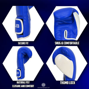 Gants de boxe de haute qualité en cuir véritable pour MMA, Muay Thai et Kickboxing, entraînement et sparring, gants pour sac de frappe 8oz 10oz - Product Image 5