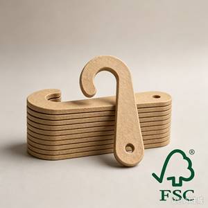 Crochets en forme de J en carton écologique recyclable pour chaussettes, sous-vêtements et accessoires - Product Image 1