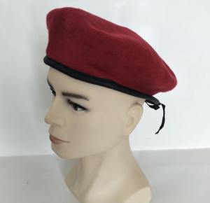 Custom Multicolor Striped Fleece <b>Beret</b> <b>Hat</b> Wholesale French Style 100% Wool with Hand Embroidery Badges Unisex - Product Image 2