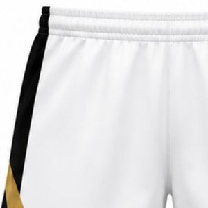 Shorts de volley-ball blancs, noirs et dorés, sublimation, uniforme de jeu athlétique, bas de tenue pour sports d'équipe, vêtements d'entraînement performants - Product Image 3