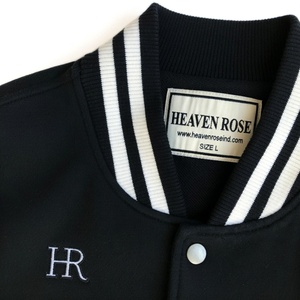 Chaqueta Varsity Personalizada para Hombre, Chaqueta Letterman con Bordado Chenille, Chaqueta de Béisbol con Mangas de Cuero y Mezcla de Lana, OEM al por Mayor - Product Image 5