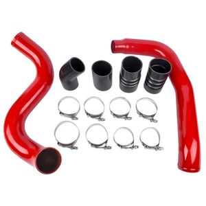 Turbo Intercooler Pipe Boot Kit in Red for Ford Excursion F 250 F 350 F 450 F 550 Powerstroke 6.0L 2003-2007 Models - Product Image 2