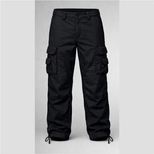 PANTALON CARGO SLIM FIT NOIR POUR HOMMES - Product Image 1