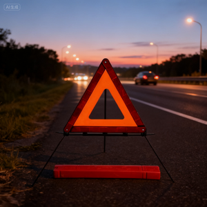 Heavy-Duty Vehicle Reflective <strong>Warning</strong> Triangle with E-MARK Essential Traffic <strong>Sign</strong> - Product Image 2
