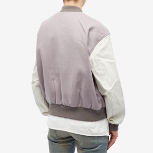 Premium Quality Canvas Varsity Jacket for <b>Men</b> Windproof Breathable Winter Baseball Style OEM Service Embroidered Design - Product Image 1