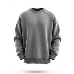 Sweat-shirt pour femme de qualité supérieure, 100% coton, lavé à l'acide, style vintage, ample, grande taille, col rond, épaules tombantes, personnalisable - Product Image 6